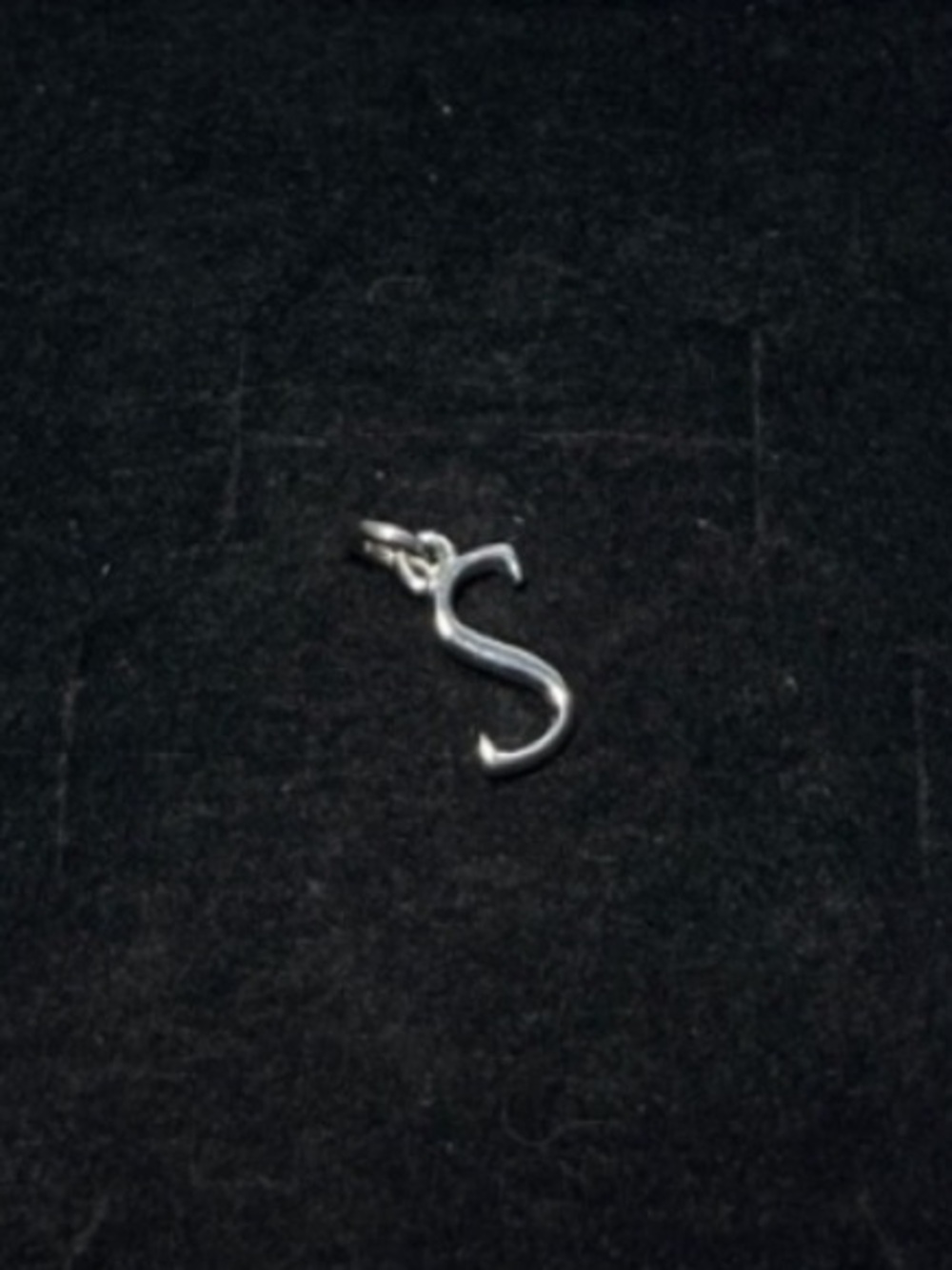 New Hillberg & Berk 925 Sterling Silver Initial 'S' Pendant Charm
